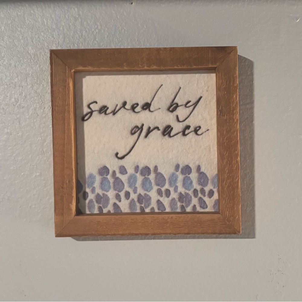 Inspirational Wall Art with Wooden Frame